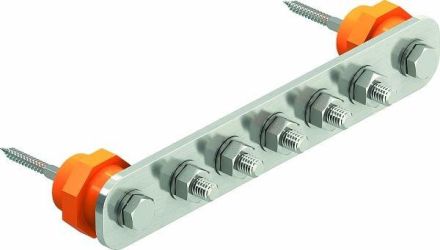 OBO Bettermann 1802/10 CU BigBar 10 connections equipotential bonding rail, 5015842