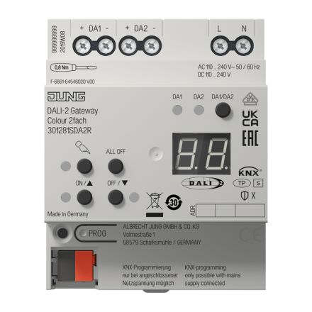 JUNG 301281SDA2R KNX DALI Gateway Color Secure | 2-fold