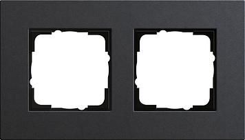 Gira 0212226 2-way cover frame Gira Esprit Lin.Mplx.Anthracite