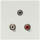 Jung MALS1011LG multimedia connection system Cinch audio / mini jack 3.5 mm, LS series, light grey Jung MALS1011LG multimedia connection system Cinch audio / mini jack 3.5 mm, LS series, light grey