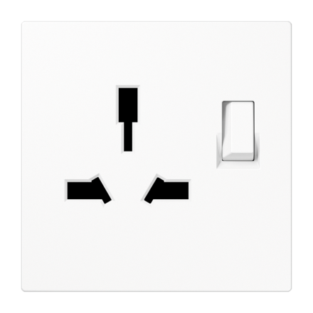Jung LS4171GISWWW Switchable socket, type G + I, 13 A 250 V ~, LS series, alpine white
