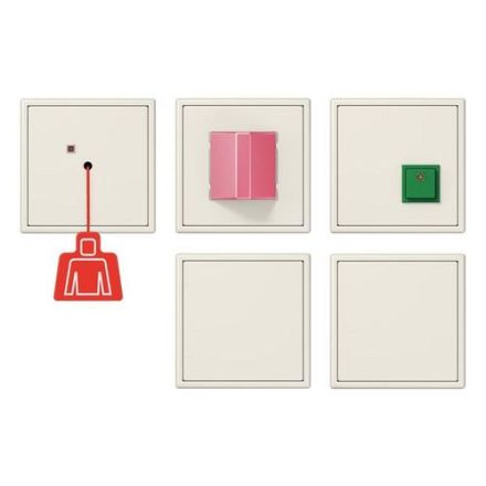 Jung NRSLS0834-2 emergency call set with UPS, LS series, white