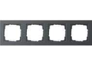 Gira 021423 4-way cover frame Gira E2 anthracite