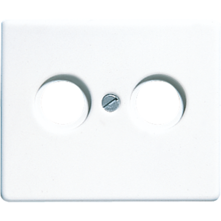 Jung SL561TVWW cover for antenna sockets, painted aluminium, SL series, alpine white