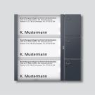 Siedle TM 612-3 AG button module in anthracite grey