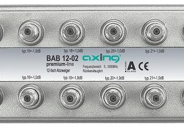 Axing BAB01202 12-way splitter, 5...1006 MHz,