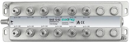 Axing BAB01202 12-way splitter, 5...1006 MHz,