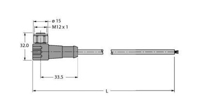 ESCHA 8039982 HT-SWKP4-5-HT-SWSP4/S2430 connecting cable