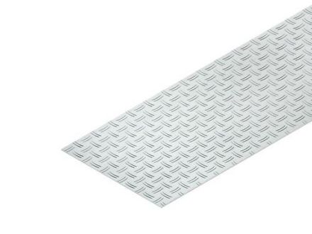 Niedax RRA100-2.5ALO heavy W: 105mm D: 2.5mm 3m unperforated aluminium checker plate
