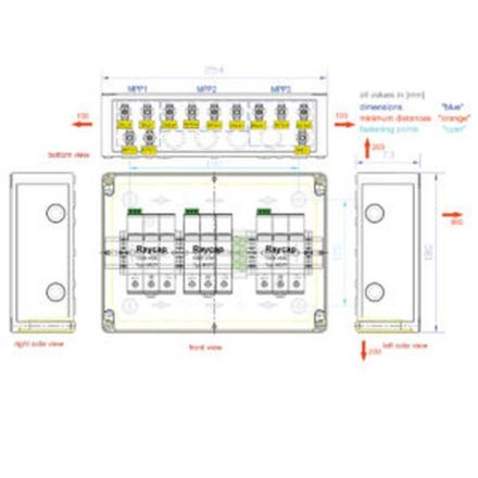 enwitec electronic 10015825 S-1000-3x1R-XY-PC-1.0SC generator connection box