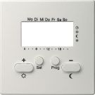 Gira 146940 cover RTR 230 V with clock S-Color pure white