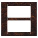 Gewiss GW22277 System Virna 8M burl wood cover frame