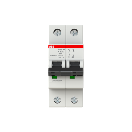 ABB Stotz-Kontakt 2CDS272445R0577 S202MT-K50 K-Char.10kA 50A 2P circuit breaker