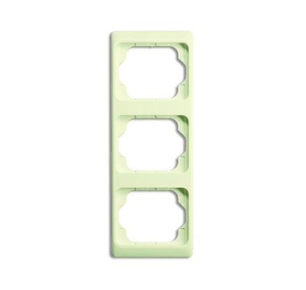 Busch-Jaeger 1733 KA-22G cover frame, 3-way frame ivory/white