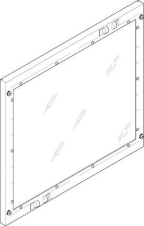 ABN 500x450mm 2FB/3RE closed viewing cover plate (FAS23N)