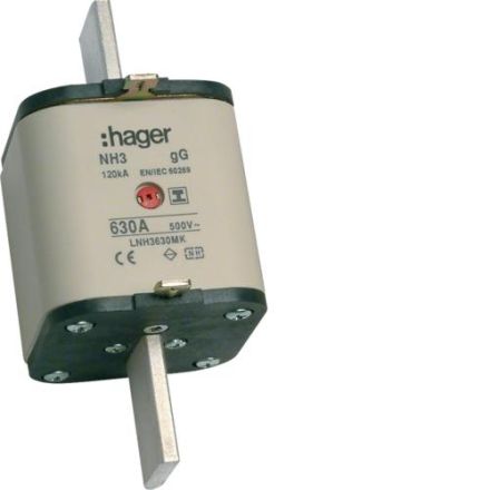 Hager LNH3630MK NH fuse link NH3 gG 500V 630A insulated handle