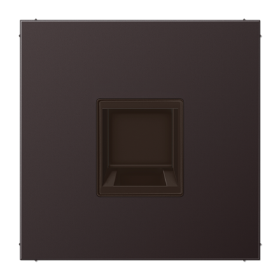 Jung AL1969-15WED cover (latched) for modular jack sockets 1-way, EMT, AMP, MTRJ, painted aluminum, LS series, dark