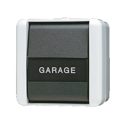 Jung 831NAW button, 1-pole normally open 250 V ~, with label field, IP 44, WG 800