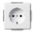 Busch-Jaeger 2300 EUCB-84 SCHUKO® socket insert, with increased contact protection studio white