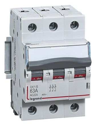 Legrand 406467 Dx3 Toggle switch Off 3p 63a