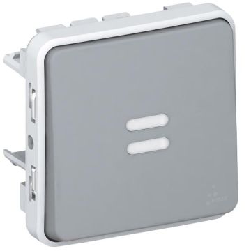 Legrand 069512 rocker switch damp-proof Modular Plexo IP55, (grey)