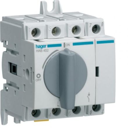 Hager HAB402 load disconnector 4-pole 20A