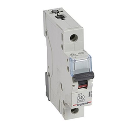 Legrand 403725 Circuit breaker TX3 D40A 1P 6KA 1M