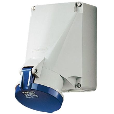 Mennekes 1140A 63A 4-pole 9h 230V IP44 wall socket