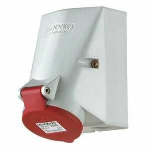 Mennekes 418 wall socket TwinCONTACT 16A 4-pole 6h 400V IP44