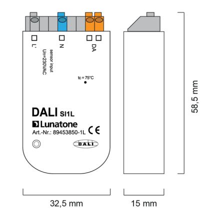 LUNATONE 89453850-1L DALI sensor interface | 1-fold, 230 V