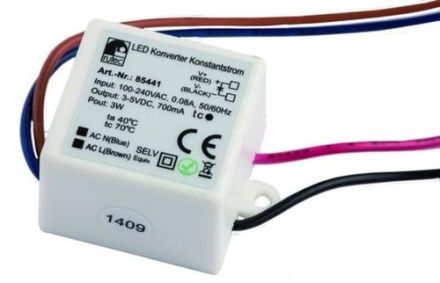 Rutec Licht 85441 Rutec LED converter 700mA 3W 3-5V