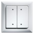 Eltako 30055651 B4T55E-pg E-Design55 polar white glossy bus button