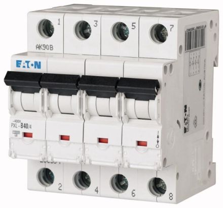 Eaton PXL-C40/4 circuit breaker, 40A, 4p, C-Char , 236620