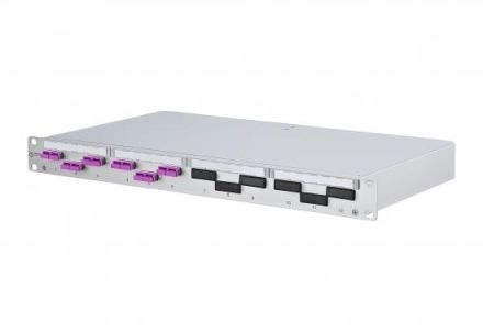 METZ CONNECT 150200BB06-E OpDAT PF VIK 6xSC-D violet OM4 grey patch panel