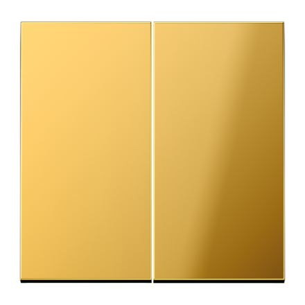 Jung GO2995 rocker switch 2-way, metal gold-coloured PVD-coated, series LS, gold-coloured