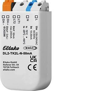 Eltako 33000029 DL2-TK2L-N-50mA + power supply 2-channel push button coupler