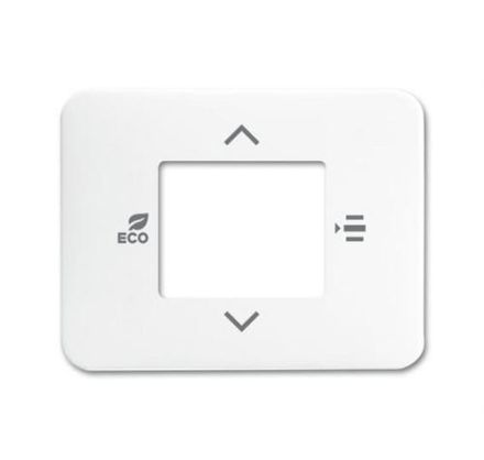 Busch-Jaeger 6109/03-24G central plate for room temperature controller or room temperature controller with CO2/humidity studio white high gloss