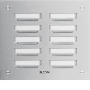 Elcom 5210281 UP-bell plate KVM-10/2 stainless steel matt