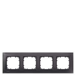 Siemens 5TG1204-2 frame 4-way glass black