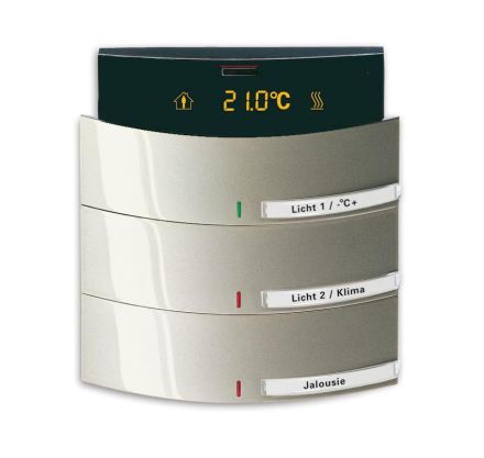Busch-Jaeger 6321/38-79 Control element 3/6-way, with IR interface and RTR, Busch-triton® champagne metallic