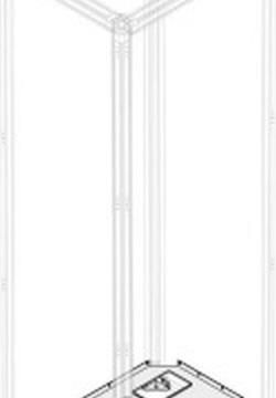 ABB Striebel & John PBWF1036A base plate for TwinLine flanges, internal, 4-field wide, 1STQ001228M0000