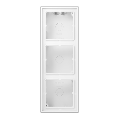 Jung LS583AWWM surface-mounted cap 3-way, LS series, snow white matt