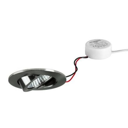 Brumberg 40363153 LED recessed spotlight 230V 6W 3000K nickel matt