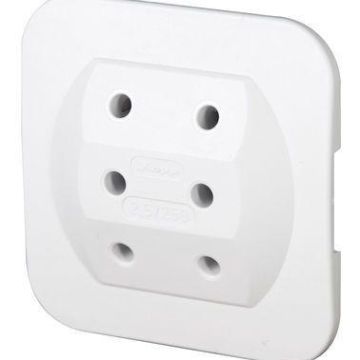 Kopp 174902081 2x 3-way connection for 3 Euro plug adapter