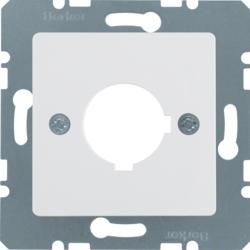 Berker 143209 Central plate for signaling and command device 22.5 mm polar white, glossy Central plate