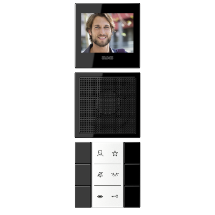 Jung SIVILS627SW Siedle In-Home-Bus video indoor stations, LS series, black