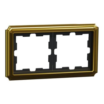 MERTEN MEG4020-4741 D-Antique metal frame 2-way 24k gold frame