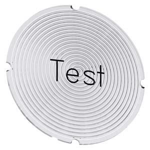 Siemens 3SU1900-0AB71-0DV0 Insert plate round milky symbol test