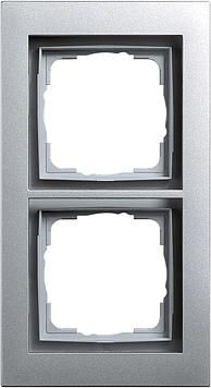 Gira 1254651 adapter frame 2-way ITS 30 color aluminum
