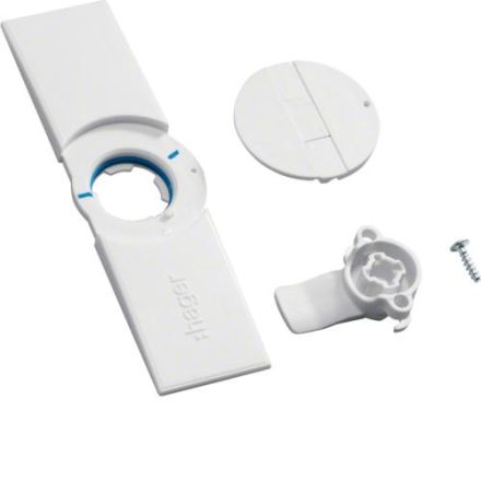 Hager FZ598N door plate with folding handle